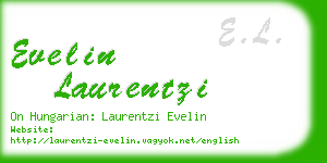evelin laurentzi business card